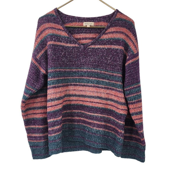 Novica Alpaca Wool‎ Blend Warm Cozy Crewneck Sweater Size Small Oversized - Picture 1 of 7